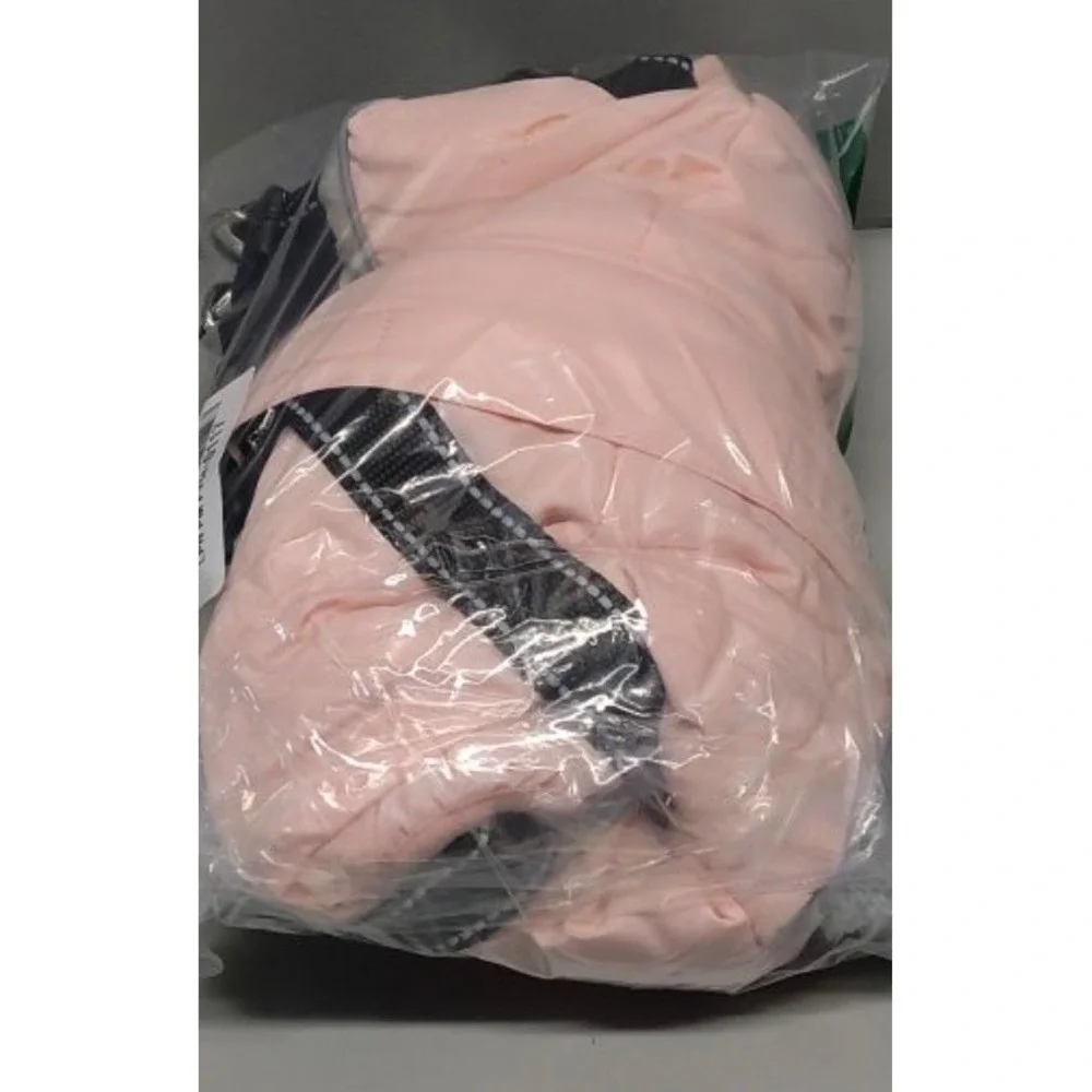 AOFITEE Dog Winter Coat Waterproof Pink Snow Jacket with Harness Large‎